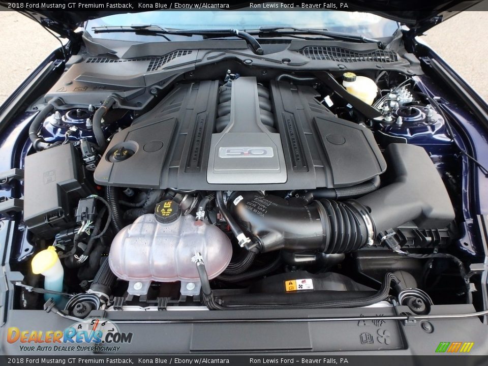 2018 Ford Mustang GT Premium Fastback 5.0 Liter DOHC 32-Valve Ti-VCT V8 Engine Photo #8