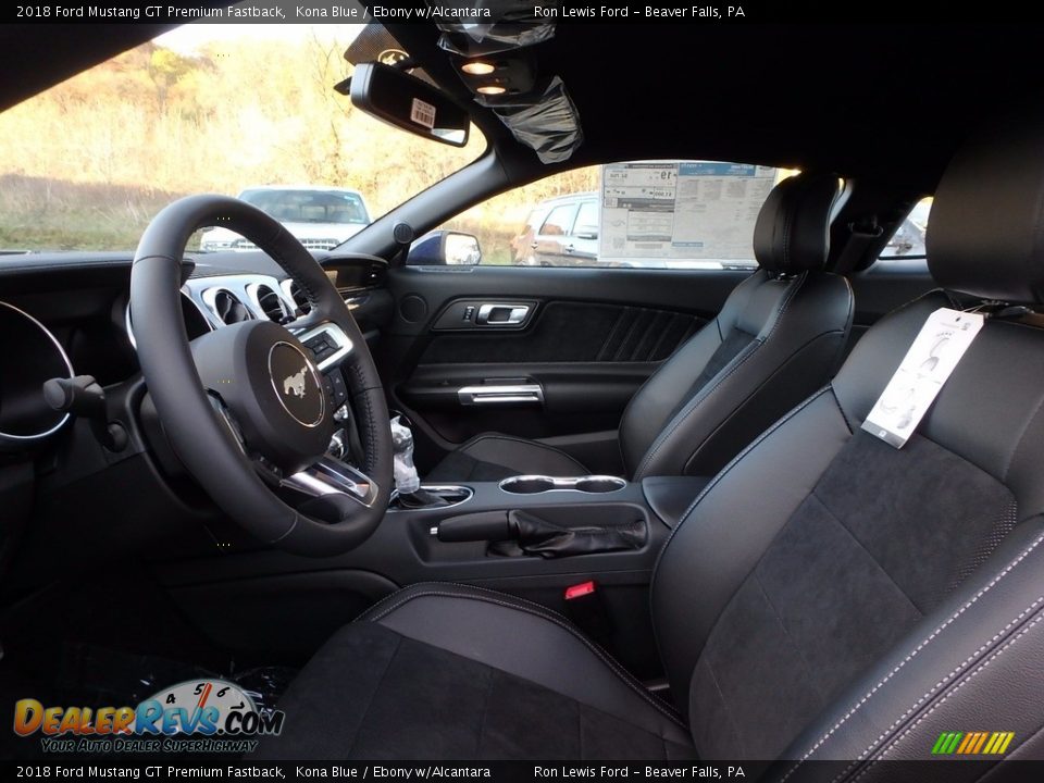 Front Seat of 2018 Ford Mustang GT Premium Fastback Photo #11