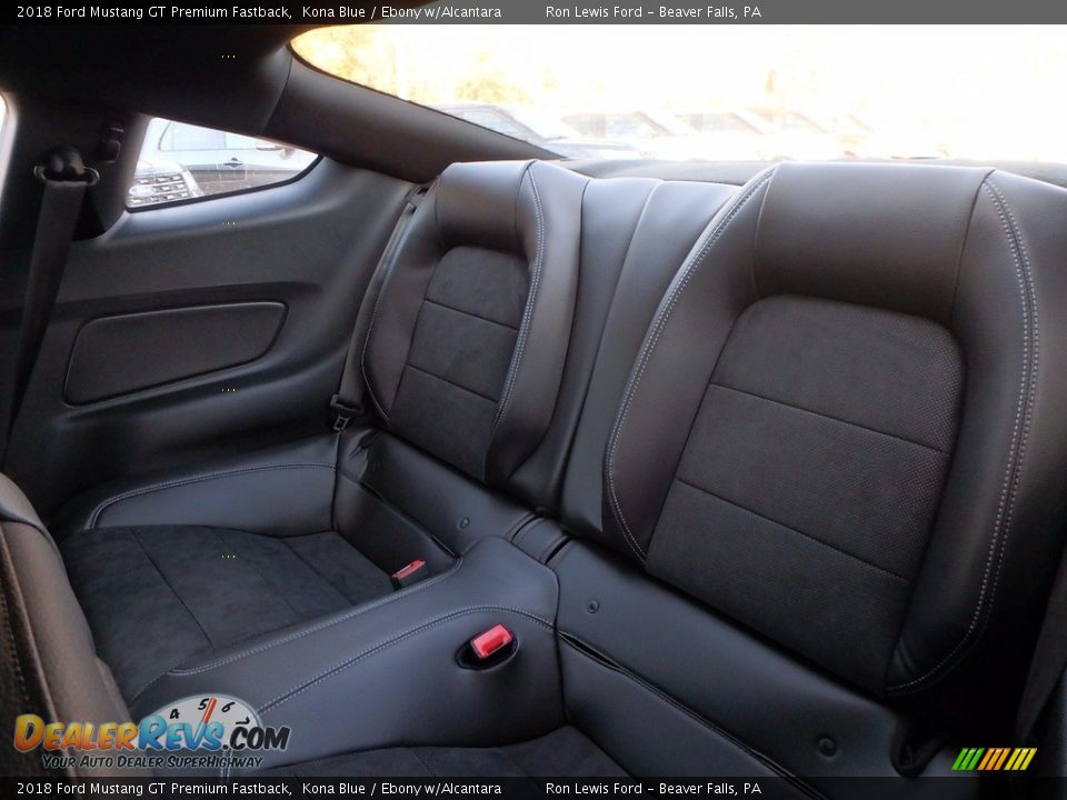 Rear Seat of 2018 Ford Mustang GT Premium Fastback Photo #12