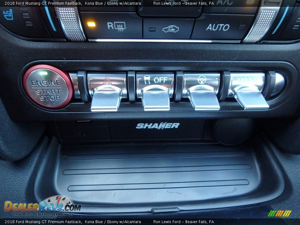 Controls of 2018 Ford Mustang GT Premium Fastback Photo #20