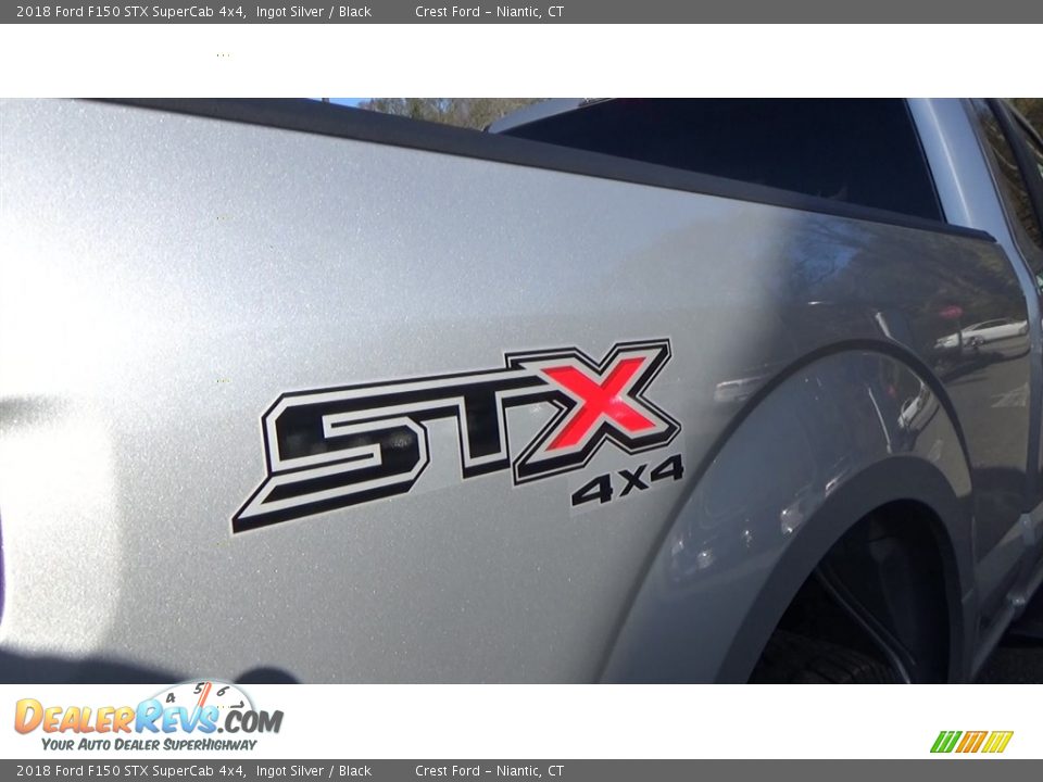 2018 Ford F150 STX SuperCab 4x4 Ingot Silver / Black Photo #9