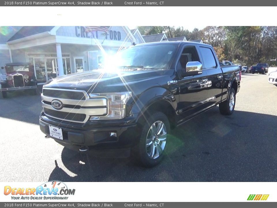 2018 Ford F150 Platinum SuperCrew 4x4 Shadow Black / Black Photo #3
