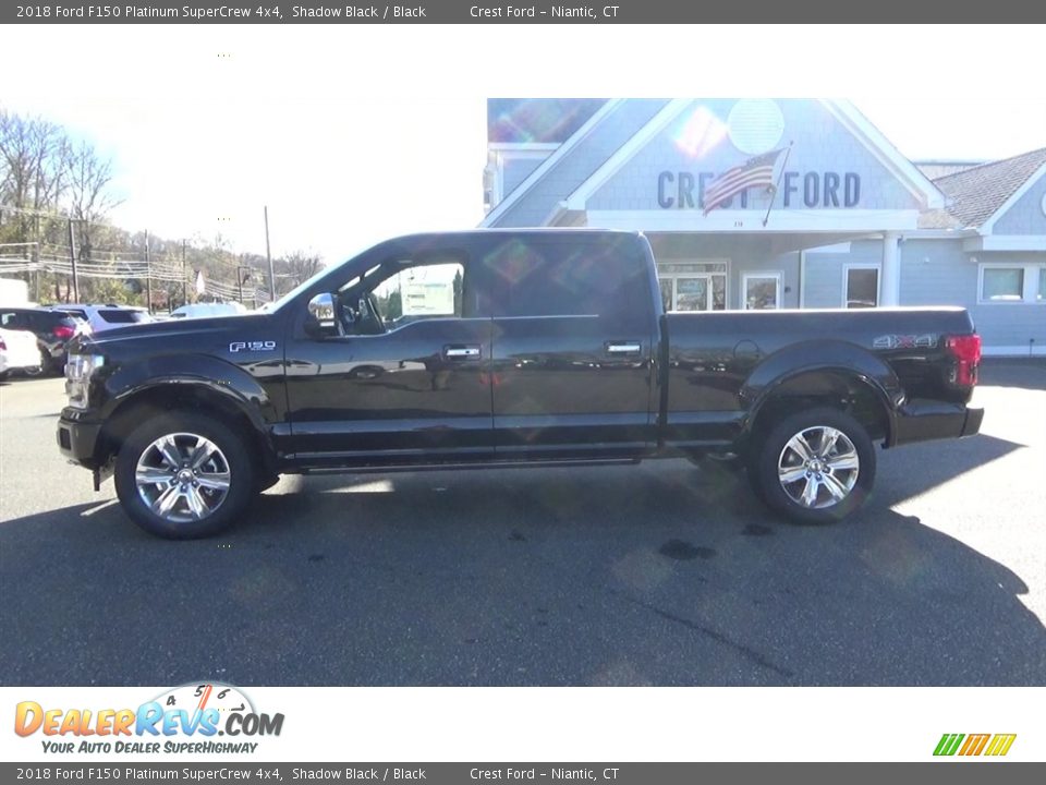 2018 Ford F150 Platinum SuperCrew 4x4 Shadow Black / Black Photo #4