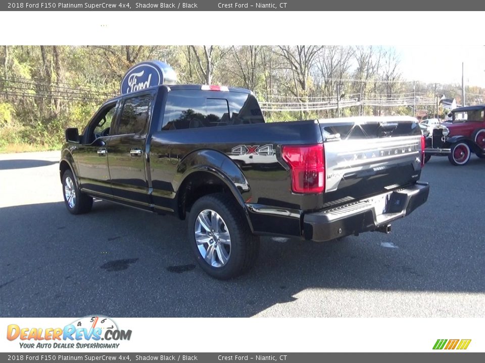 2018 Ford F150 Platinum SuperCrew 4x4 Shadow Black / Black Photo #5