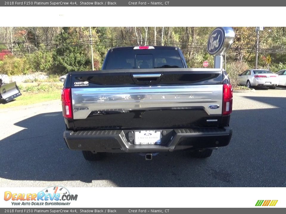 2018 Ford F150 Platinum SuperCrew 4x4 Shadow Black / Black Photo #6