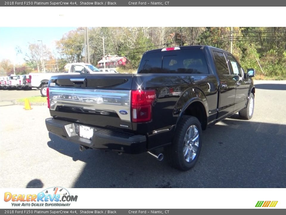 2018 Ford F150 Platinum SuperCrew 4x4 Shadow Black / Black Photo #7