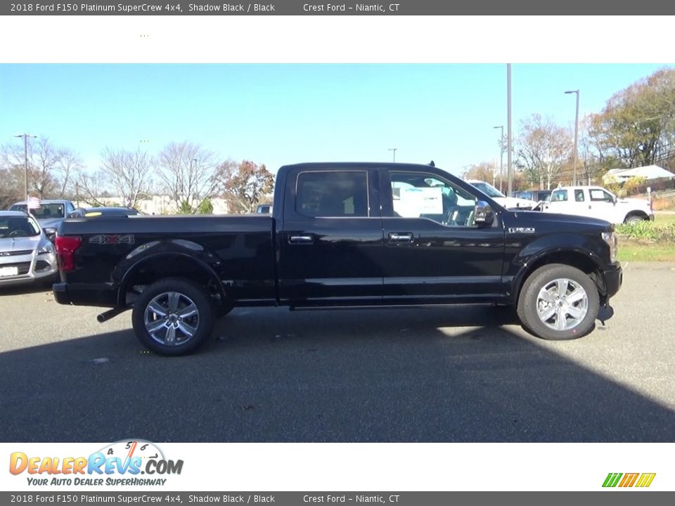 2018 Ford F150 Platinum SuperCrew 4x4 Shadow Black / Black Photo #8