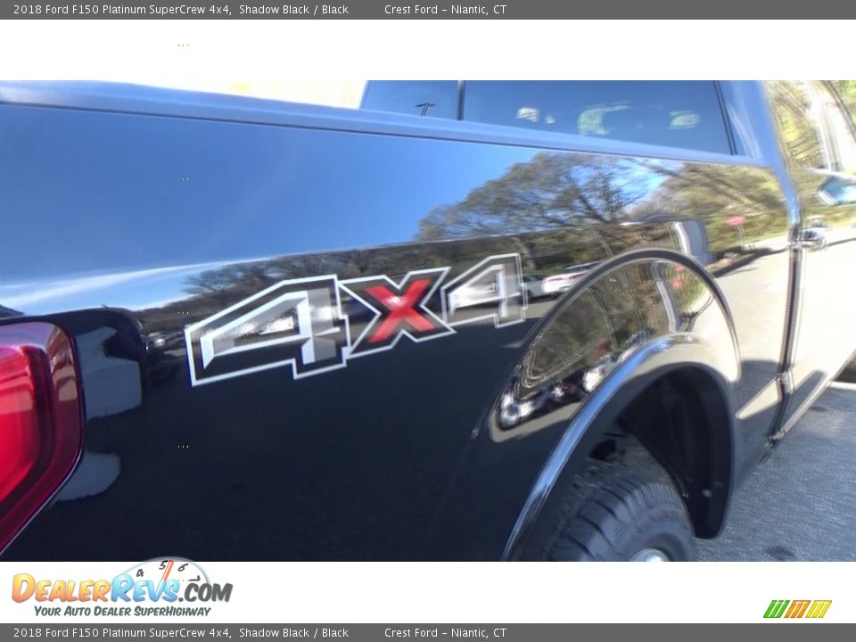 2018 Ford F150 Platinum SuperCrew 4x4 Shadow Black / Black Photo #9