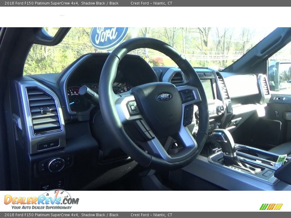 2018 Ford F150 Platinum SuperCrew 4x4 Shadow Black / Black Photo #10