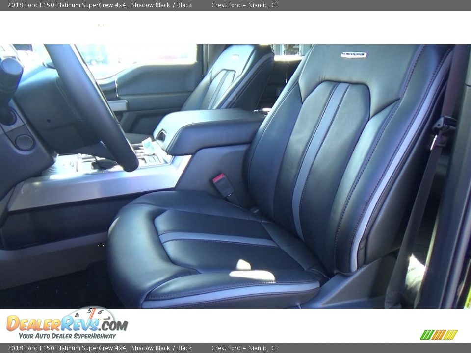 2018 Ford F150 Platinum SuperCrew 4x4 Shadow Black / Black Photo #11