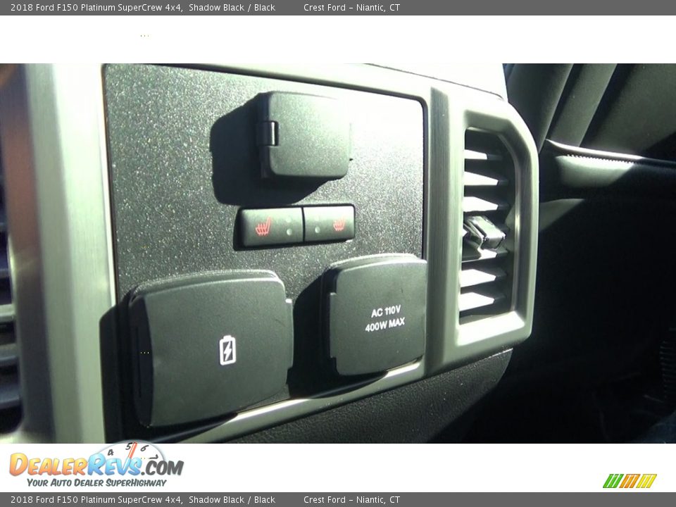 2018 Ford F150 Platinum SuperCrew 4x4 Shadow Black / Black Photo #21