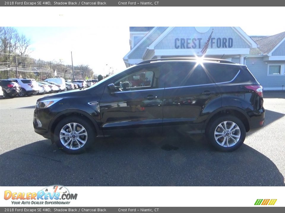 2018 Ford Escape SE 4WD Shadow Black / Charcoal Black Photo #4