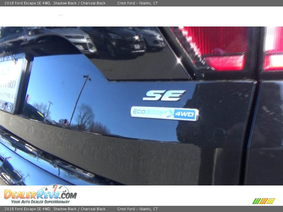 2018 Ford Escape SE 4WD Shadow Black / Charcoal Black Photo #9