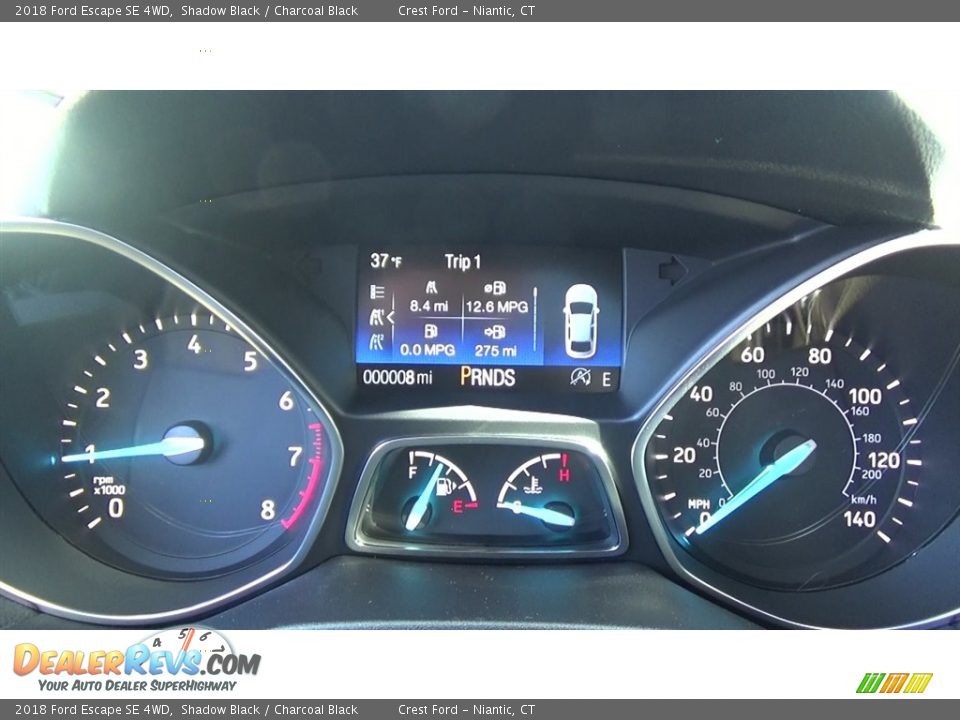 2018 Ford Escape SE 4WD Shadow Black / Charcoal Black Photo #14