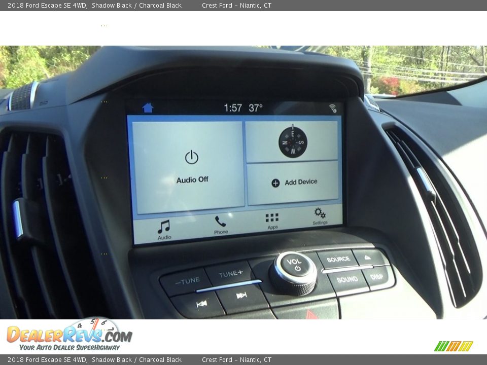 2018 Ford Escape SE 4WD Shadow Black / Charcoal Black Photo #15