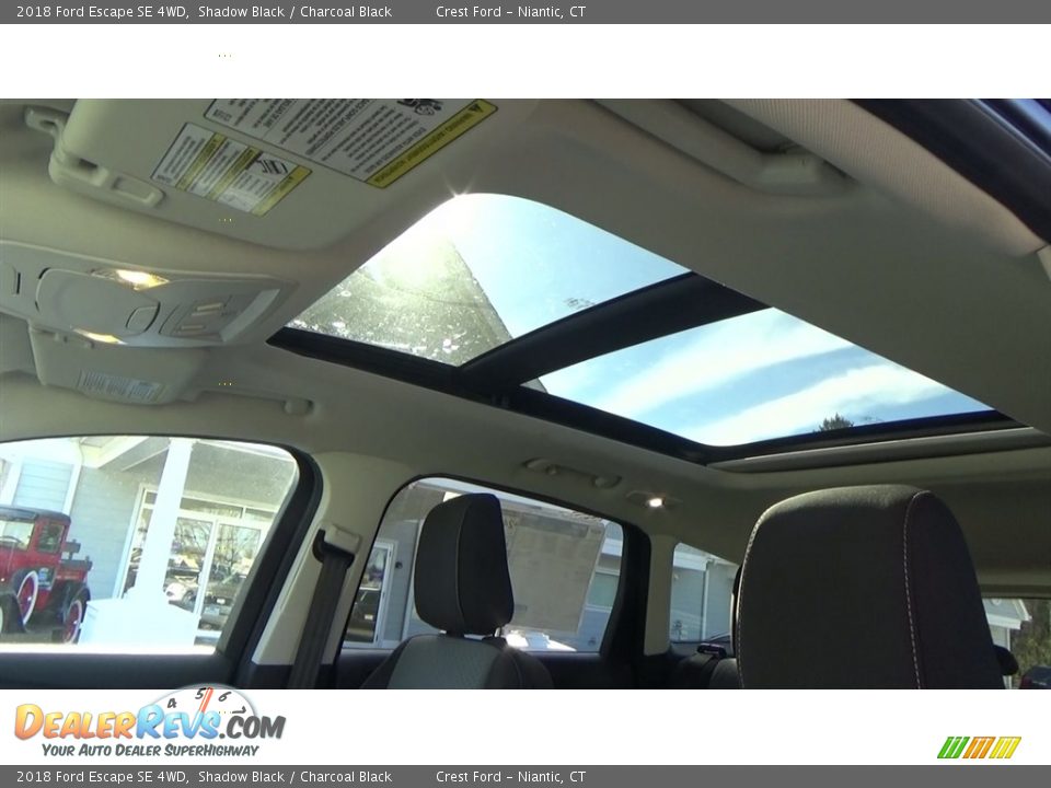 2018 Ford Escape SE 4WD Shadow Black / Charcoal Black Photo #18