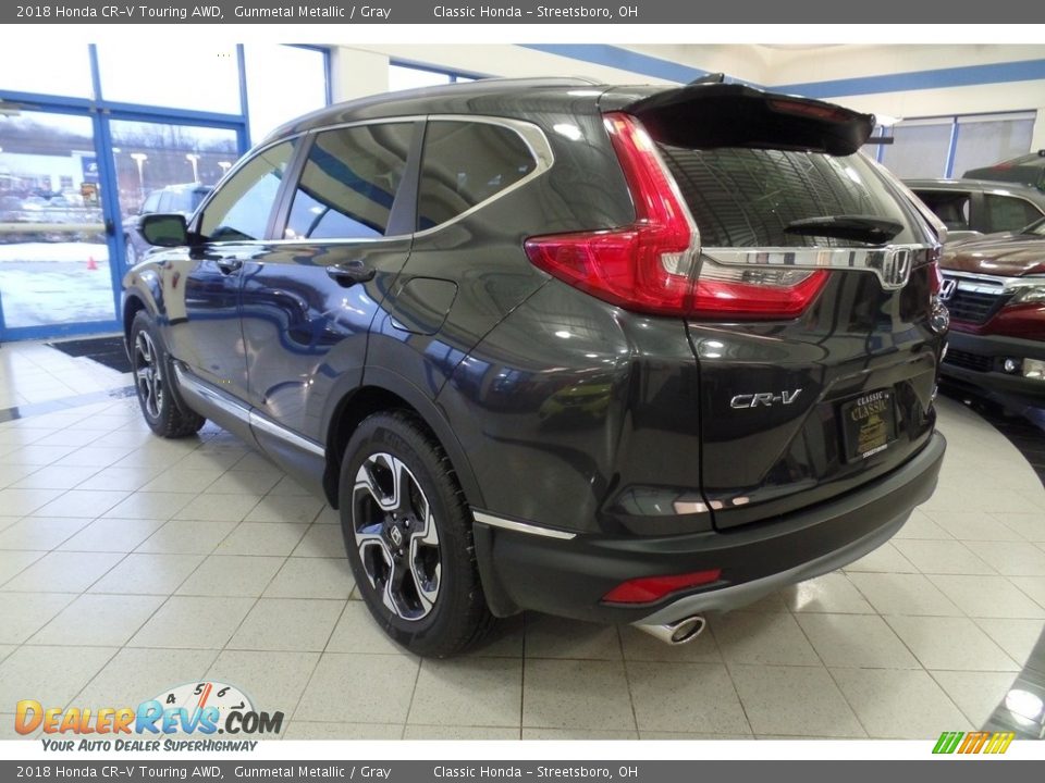 2018 Honda CR-V Touring AWD Gunmetal Metallic / Gray Photo #2