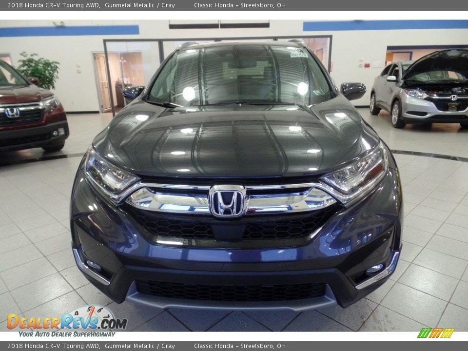 2018 Honda CR-V Touring AWD Gunmetal Metallic / Gray Photo #3