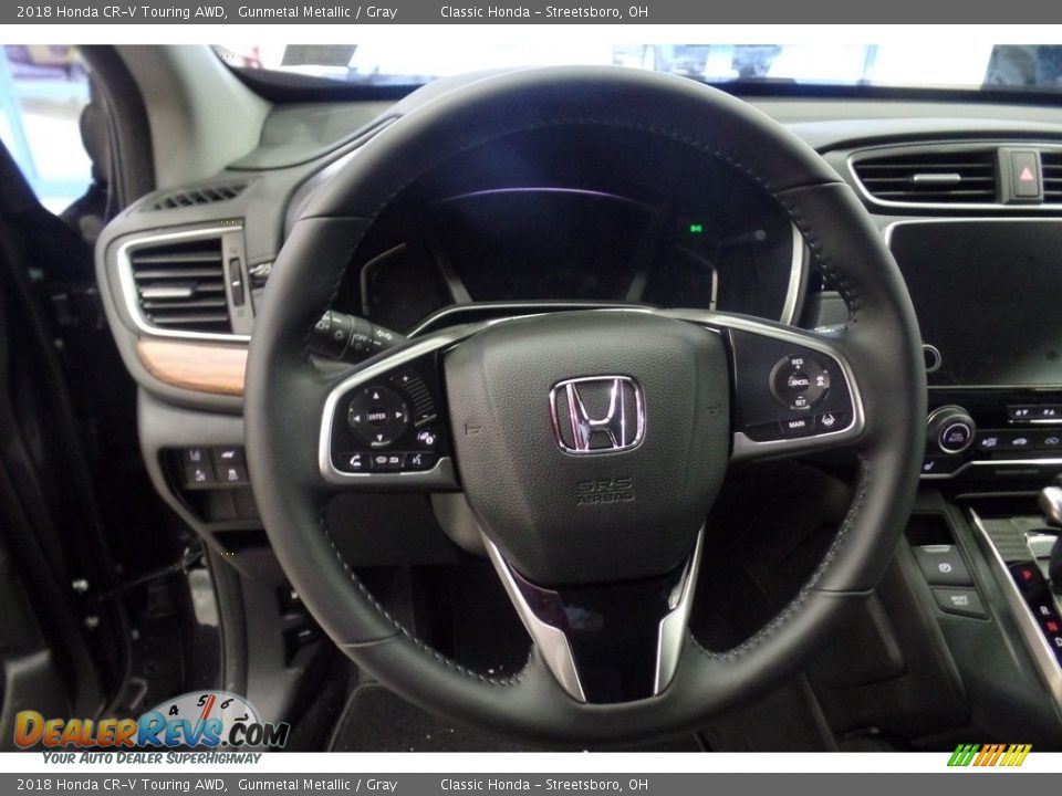 2018 Honda CR-V Touring AWD Gunmetal Metallic / Gray Photo #10
