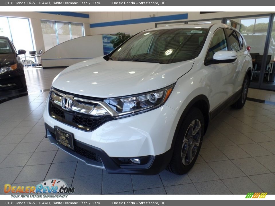 2018 Honda CR-V EX AWD White Diamond Pearl / Black Photo #1