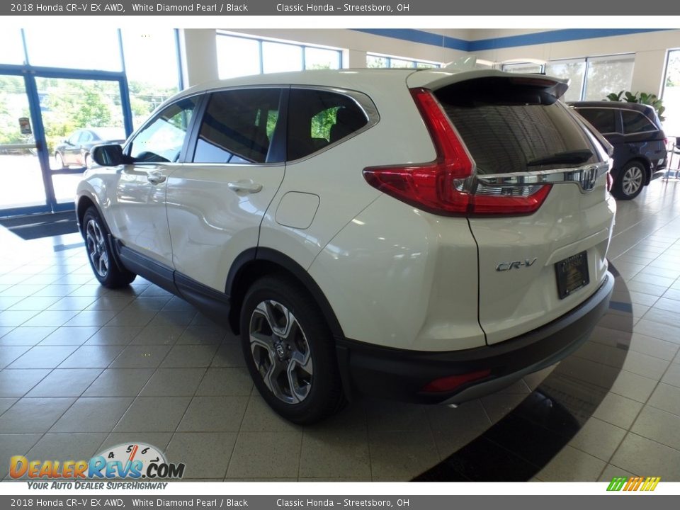 2018 Honda CR-V EX AWD White Diamond Pearl / Black Photo #2