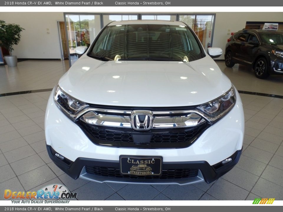 2018 Honda CR-V EX AWD White Diamond Pearl / Black Photo #3