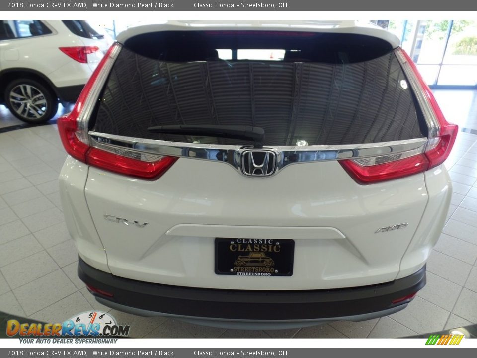 2018 Honda CR-V EX AWD White Diamond Pearl / Black Photo #4