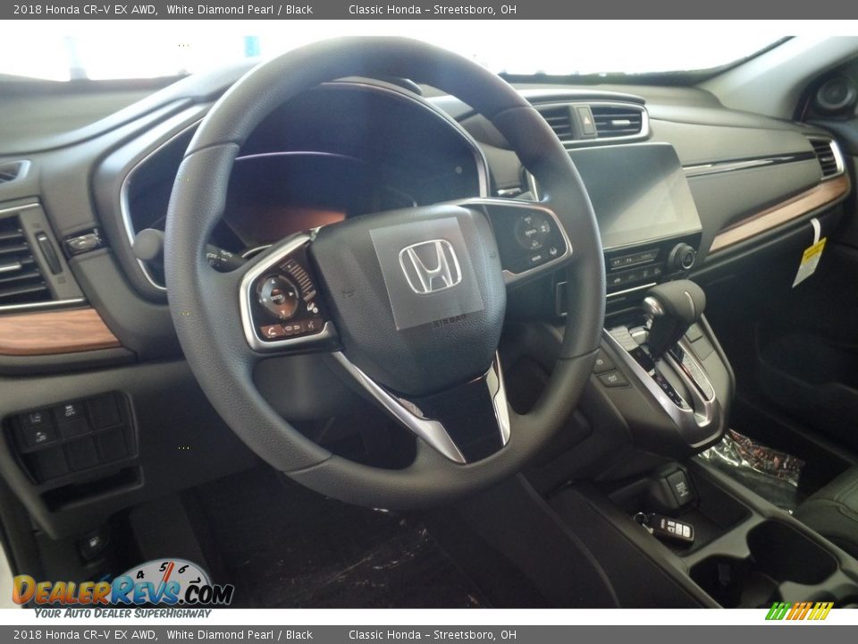 2018 Honda CR-V EX AWD White Diamond Pearl / Black Photo #7