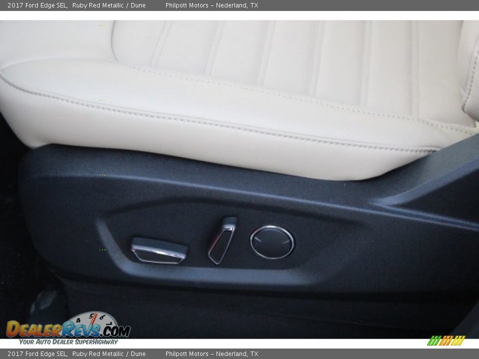 2017 Ford Edge SEL Ruby Red Metallic / Dune Photo #11