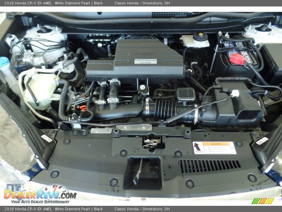 2018 Honda CR-V EX AWD White Diamond Pearl / Black Photo #16