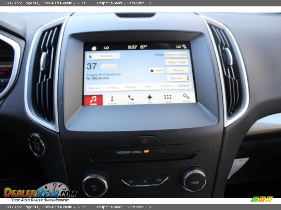 2017 Ford Edge SEL Ruby Red Metallic / Dune Photo #14
