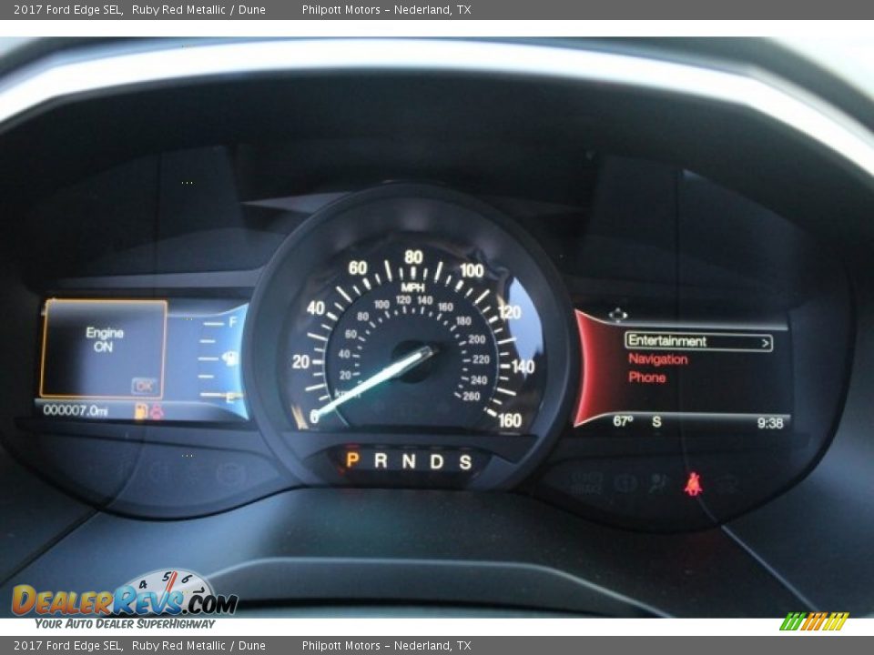 2017 Ford Edge SEL Ruby Red Metallic / Dune Photo #19