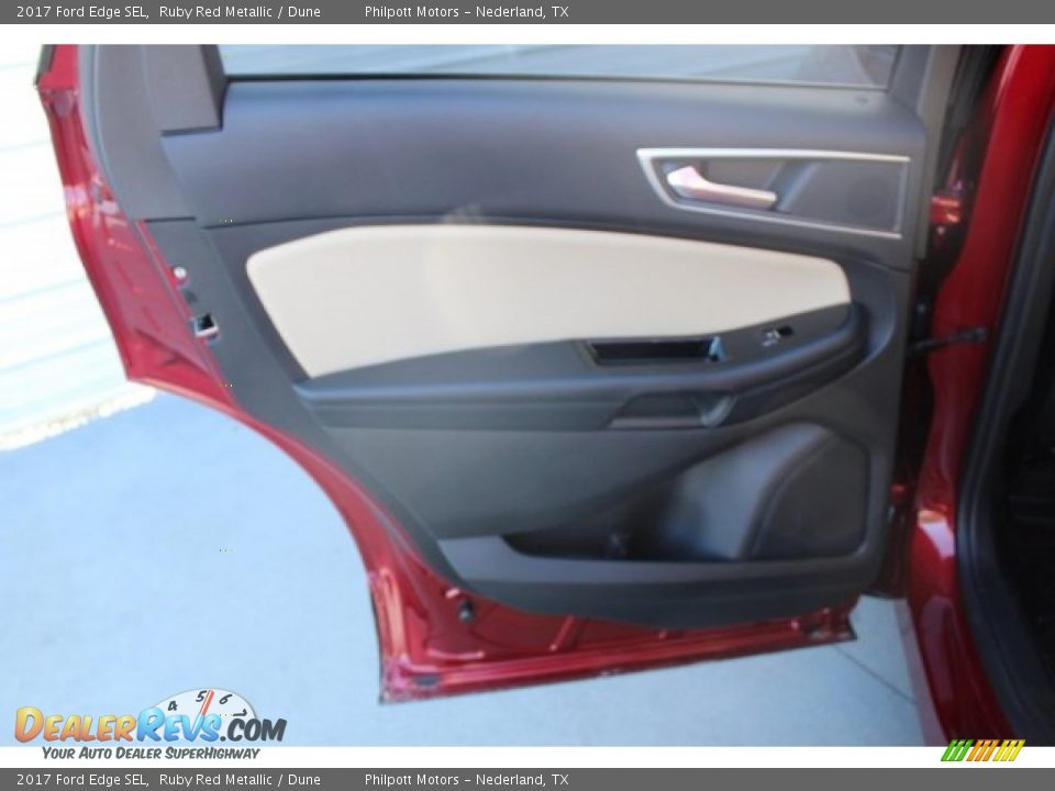 2017 Ford Edge SEL Ruby Red Metallic / Dune Photo #21