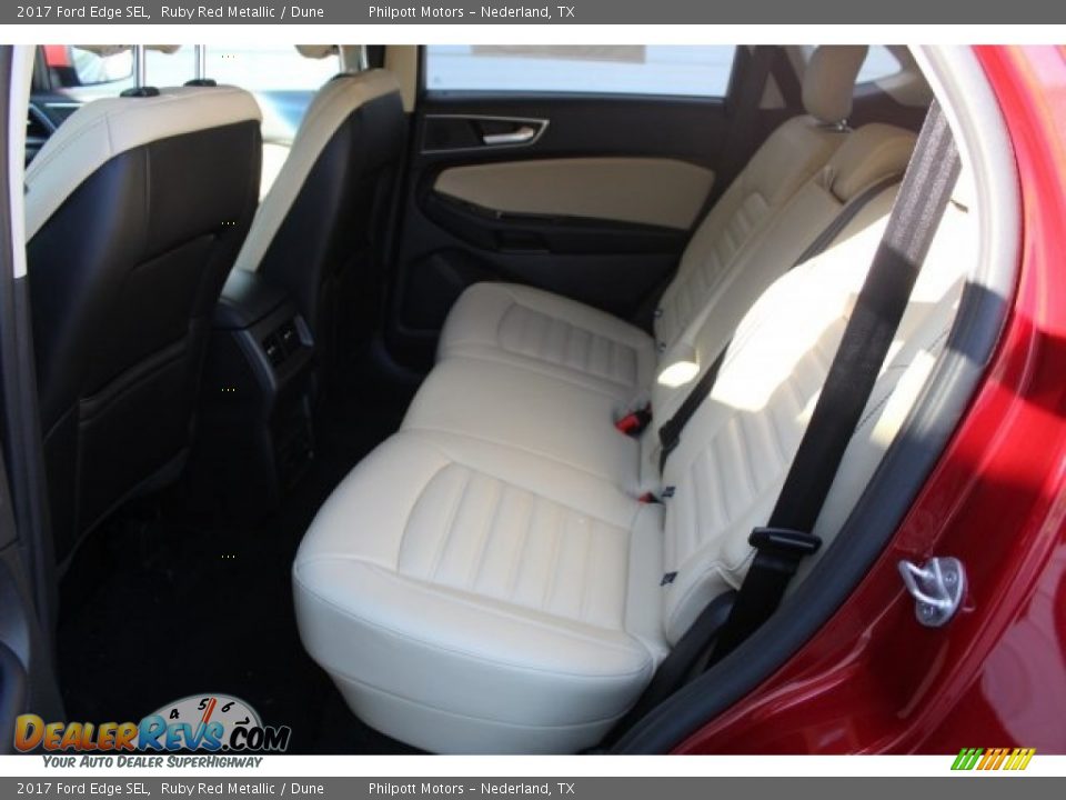 2017 Ford Edge SEL Ruby Red Metallic / Dune Photo #22