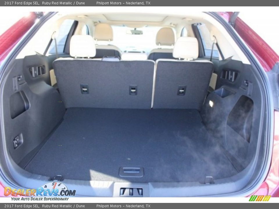 2017 Ford Edge SEL Ruby Red Metallic / Dune Photo #25