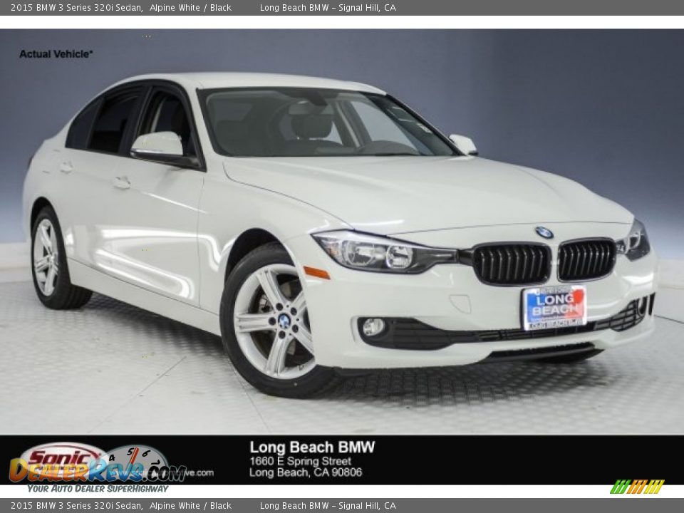 2015 BMW 3 Series 320i Sedan Alpine White / Black Photo #1