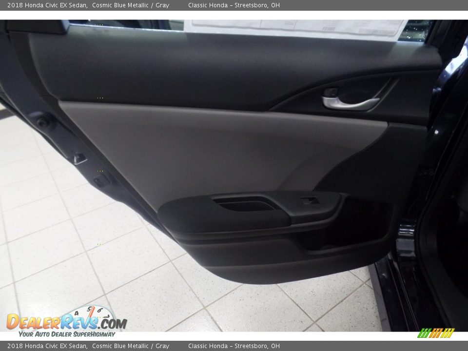 2018 Honda Civic EX Sedan Cosmic Blue Metallic / Gray Photo #6