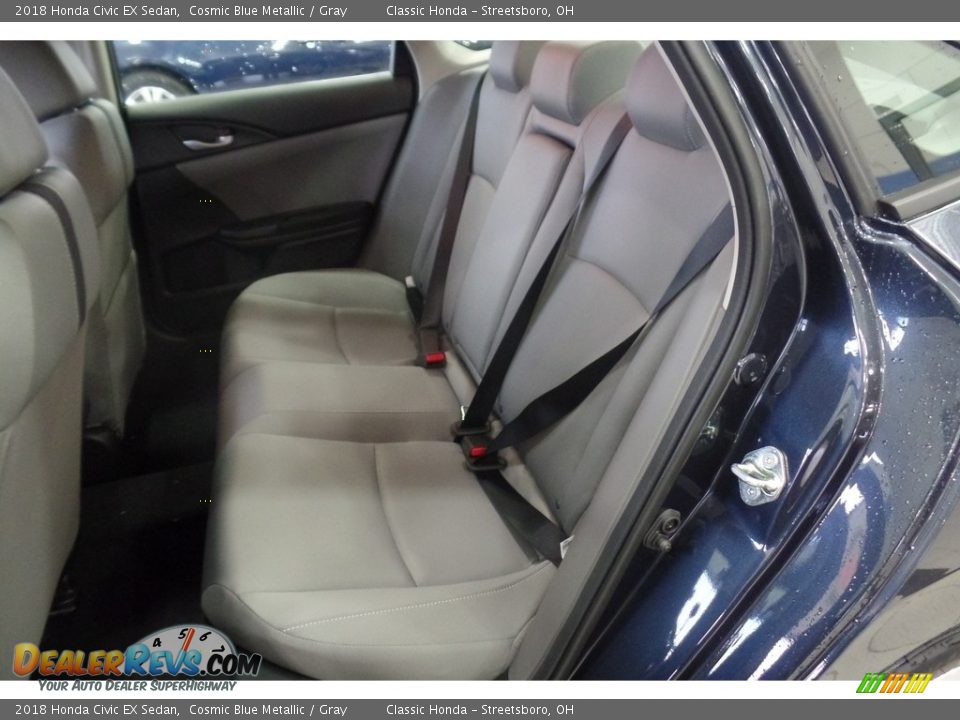 2018 Honda Civic EX Sedan Cosmic Blue Metallic / Gray Photo #9
