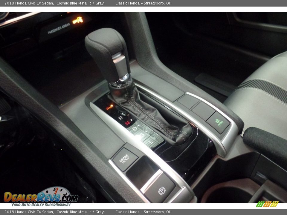 2018 Honda Civic EX Sedan Cosmic Blue Metallic / Gray Photo #10