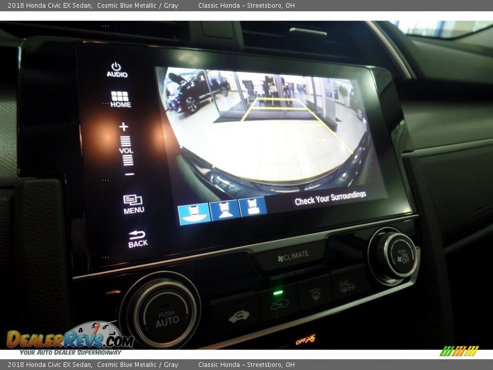 2018 Honda Civic EX Sedan Cosmic Blue Metallic / Gray Photo #12
