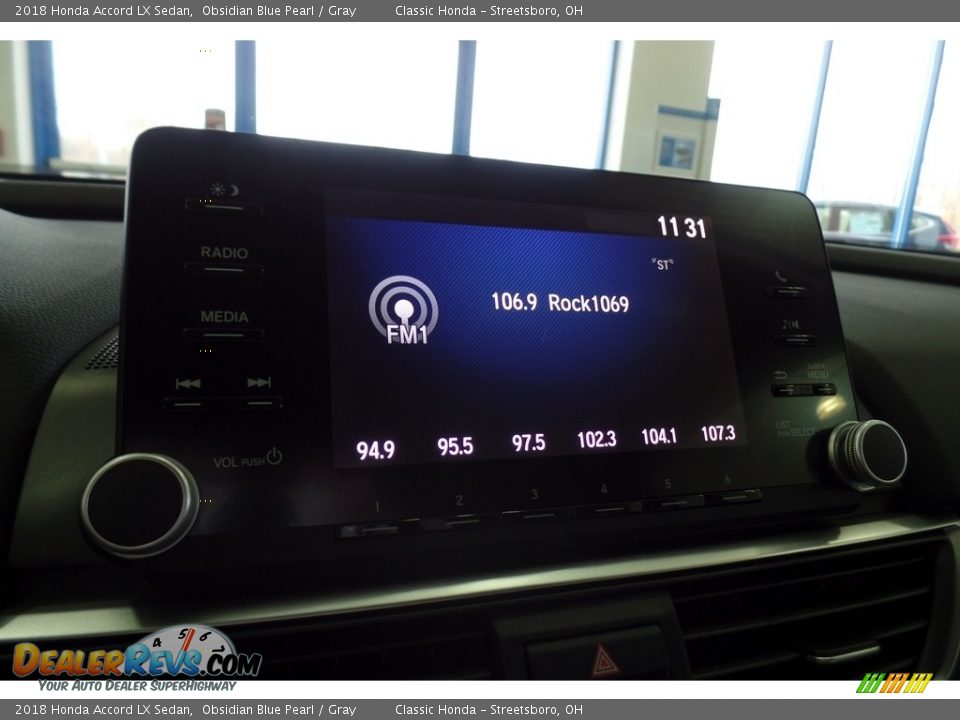2018 Honda Accord LX Sedan Obsidian Blue Pearl / Gray Photo #13