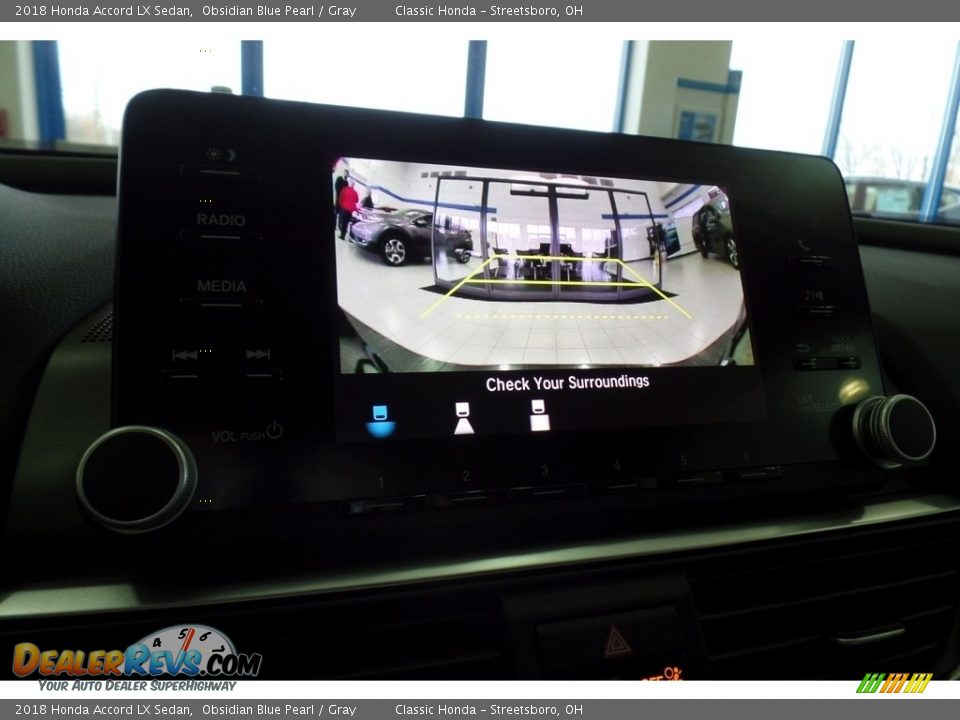 2018 Honda Accord LX Sedan Obsidian Blue Pearl / Gray Photo #14