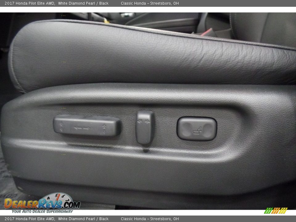 2017 Honda Pilot Elite AWD White Diamond Pearl / Black Photo #15