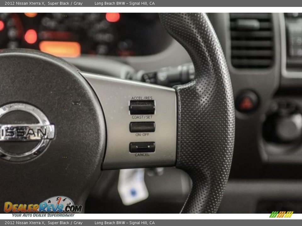 2012 Nissan Xterra X Super Black / Gray Photo #14