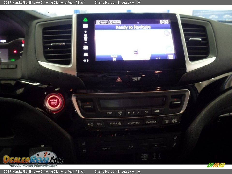 2017 Honda Pilot Elite AWD White Diamond Pearl / Black Photo #23