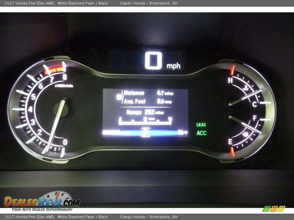 2017 Honda Pilot Elite AWD White Diamond Pearl / Black Photo #27
