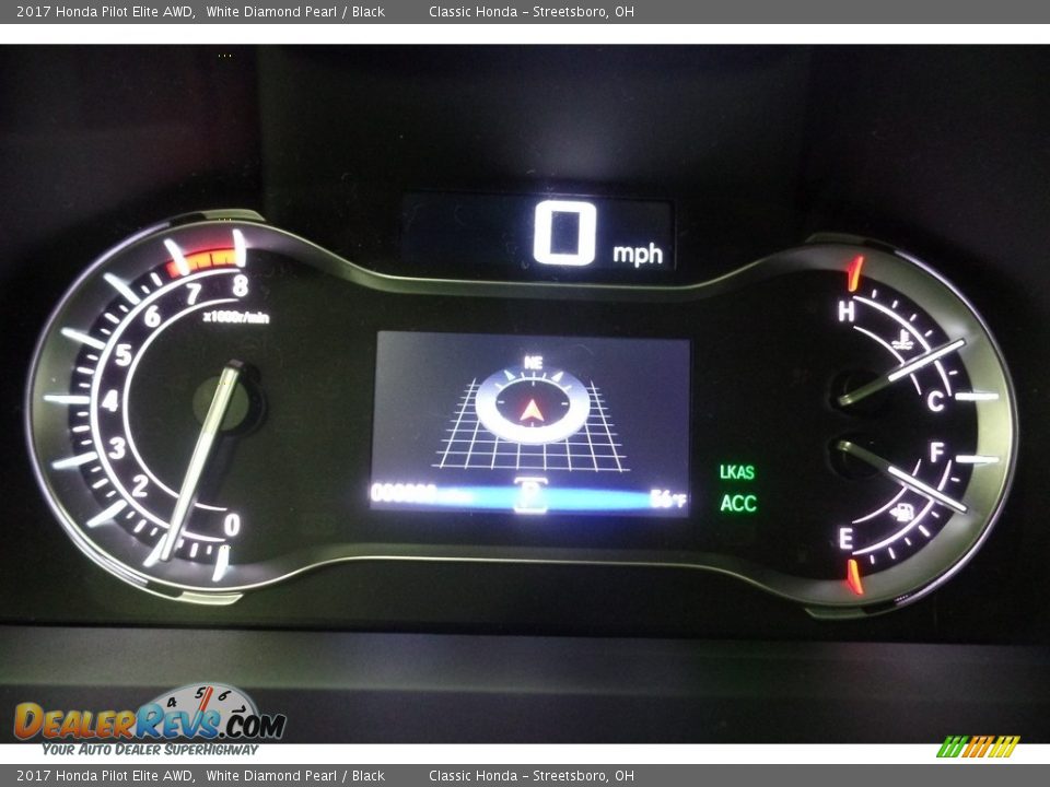 2017 Honda Pilot Elite AWD White Diamond Pearl / Black Photo #28