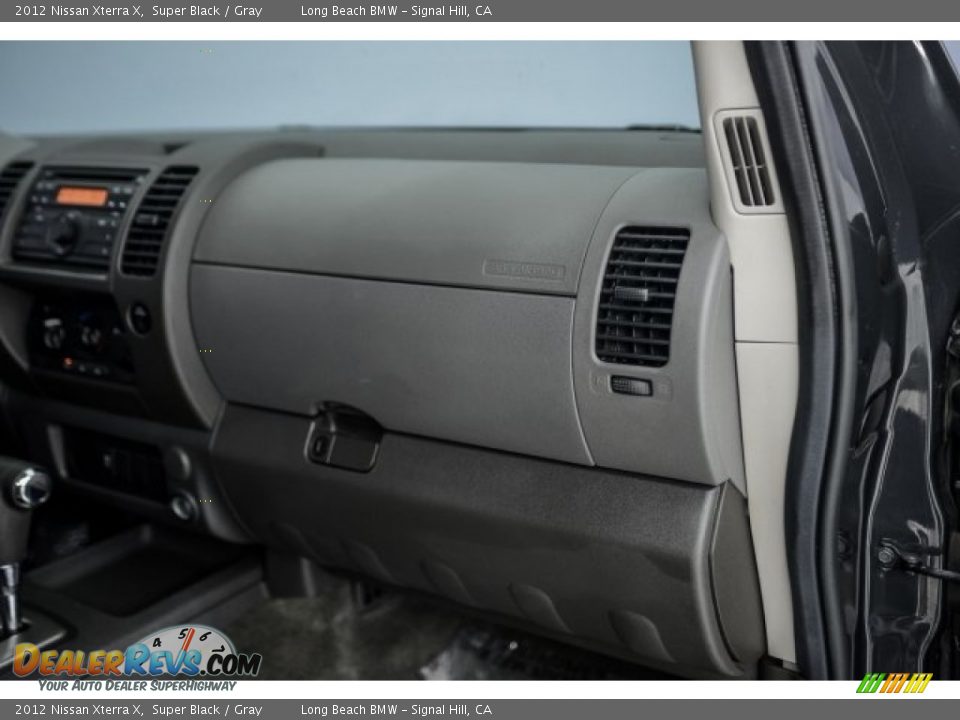 2012 Nissan Xterra X Super Black / Gray Photo #22