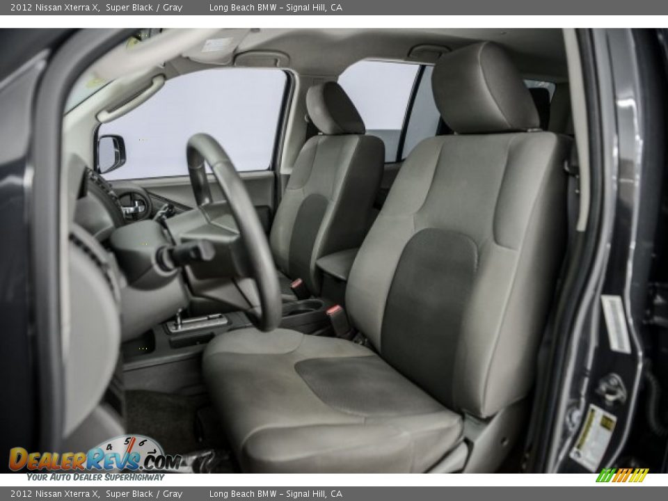 2012 Nissan Xterra X Super Black / Gray Photo #28