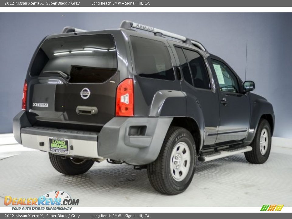 2012 Nissan Xterra X Super Black / Gray Photo #30